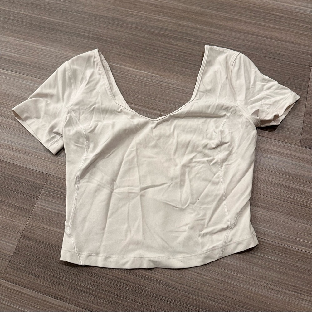 Lululemon Athletica Cream Muscle Tee